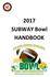 2017 SUBWAY Bowl HANDBOOK