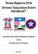 Texas Regions PCA Drivers Education Event Handbook