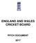 ENGLAND AND WALES CRICKET BOARD PITCH DOCUMENT