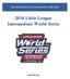 2016 Little League Intermediate World Series