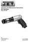 Operating and Maintenance Instructions Air Hammer Model JNS-2060