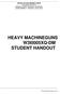 HEAVY MACHINEGUNS W3I0005XQ-DM STUDENT HANDOUT