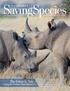 The Future Is Now: Saving the Northern White Rhinoceros THE SCIENCE OF