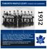 TORONTO MAPLE LEAFS STANLEY CUP CHAMPIONS