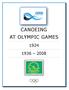 CANOEING AT OLYMPIC GAMES