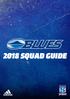2018 SQUAD GUIDE 1 I BLUES SUPER RUGBY SQUAD GUIDE