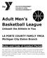 Adult Men s Basketball League