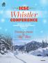 ICSC. CONFERENCE January 24 26, 2016 Fairmont Chateau Whistler Resort Whistler, BC ICSC CONFERENCE