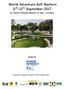 World Adventure Golf Masters 11 th -12 th September 2017
