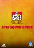 2018 SQUAD GUIDE 1 I CHIEFS SUPER RUGBY SQUAD GUIDE