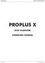 PROPLUS X OPERATING MANUAL PROPLUS X DIVE COMPUTER OPERATING MANUAL. Doc. No r01 (8/19/16)