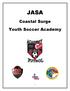 JASA. Coastal Surge Youth Soccer Academy