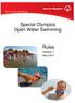 Special Olympics Open Water Swimming