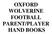 OXFORD WOLVERINE FOOTBALL PARENT/PLAYER HAND BOOKS