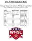2018 WNSL Basketball Rules