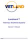Landmark. Veterinary Anesthesia Systems. Operator s Manual P/N