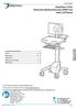 StyleView SV41 Electronic Medical Records (EMR) Cart with LCD Mount