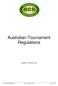 Australian Tournament Regulations
