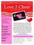 Love 2 Cheer. Sleeman Centre, Guelph Ontario. Love 2 Cheer 2016 Sunday February 7th, 2016 Sleeman Centre 50 Woolwich Street Guelph, ON N1H 3T9.