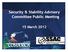 Security & Stability Advisory Committee Public Meeting. 15 March 2012