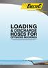 OVERVIEW LOADING & DISCHARGE HOSES FOR OFFSHORE MOORINGS