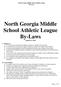 North Georgia Middle School Athletic League By-Laws