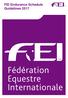 FEI Endurance Schedule Guidelines 2017