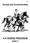 horses and horsemanship 4-H HORSE PROGRAM