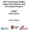 RFU Community Rugby Injury Surveillance and Prevention Project CRISP Season Report