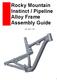 Rocky Mountain Instinct / Pipeline Alloy Frame Assembly Guide. Date: April 7, 2017
