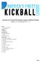 America s Finest Kickball League Official Rules TABLE OF CONTENTS