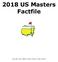 2018 US Masters Factfile