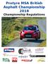 Protyre MSA British Asphalt Championship 2018 Championship Regulations