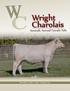 Wright Charolais. Seventh Annual Female Sale. December 2, p.m. Kearney, Mo.
