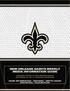 NEW ORLEANS SAINTS WEEKLY MEDIA INFORMATION GUIDE GAME INFORMATION ROSTERS DEPTH CHART STATISTICS PLAY-BY-PLAY