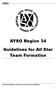 AYSO Region 34. Guidelines for All Star Team Formation. AYSO R34 Guidelines for All Star Team Formation (05/2016)
