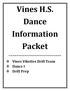 Vines H.S. Dance Information Packet