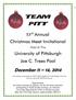 53'^ Annual Christmas Meet Invitational Held At The University of Pittsburgh Joe C. Trees Pool