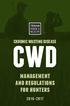 cwd chronic wasting disease management and regulations for hunters
