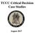 TCCC Critical Decision Case Studies
