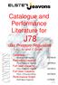 Performance Literature for J78. Gas Pressure Regulators ½, ¾ and 1 Sizes. Catalogue