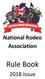 National Rodeo Association. Rule Book Issue