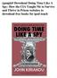 (guugki# Download Doing Time Like A Spy: How the CIA Taught Me to Survive and Thrive in Prison websites to download free books for ipod touch
