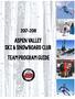 ASPEN VALLEY SKI & SNOWBOARD CLUB team program guide