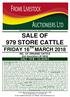 SALE OF 979 STORE CATTLE