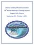 Ontario Building Officials Association 58 th Annual Meeting & Training Sessions Niagara Falls, Ontario September 28 October 2, 2014