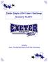 Exeter Eagles 2014 Cheer Challenge January 19, Hosted by: Exeter Township High School & Junior High Cheerleading
