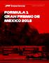 FORMULA 1 GRAN PREMIO DE MÉXICO 2018