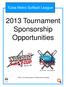 2013 Tournament Sponsorship Opportunities