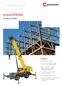 Grove RT890E. Product Guide. Features. 80 t (90 USt) capacity. 11,4 m 43,2 m (38 ft 142 ft) 5-section, full power boom